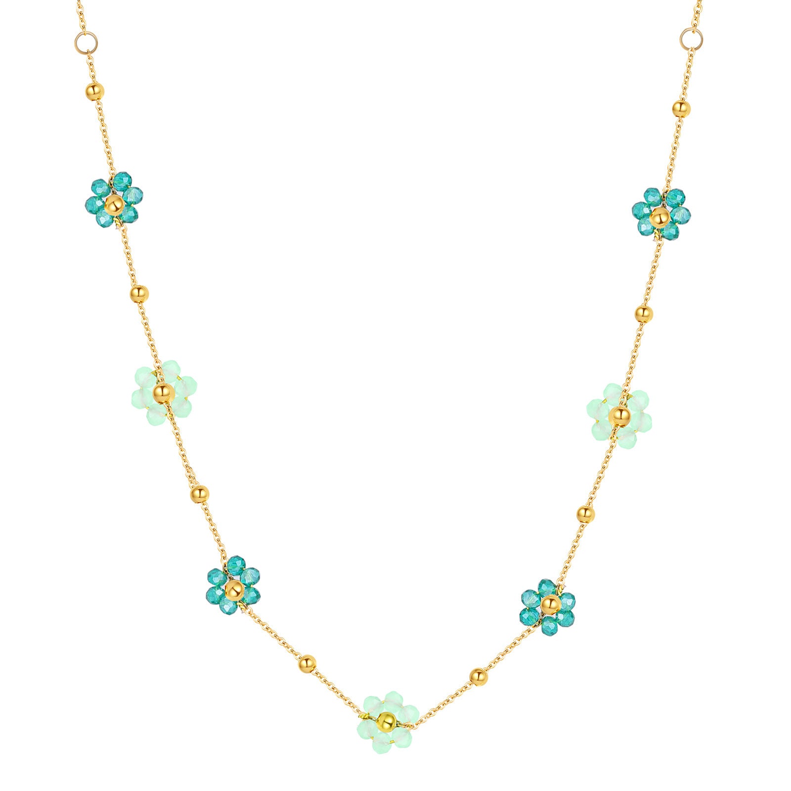 Collana Fiordaliso Verde