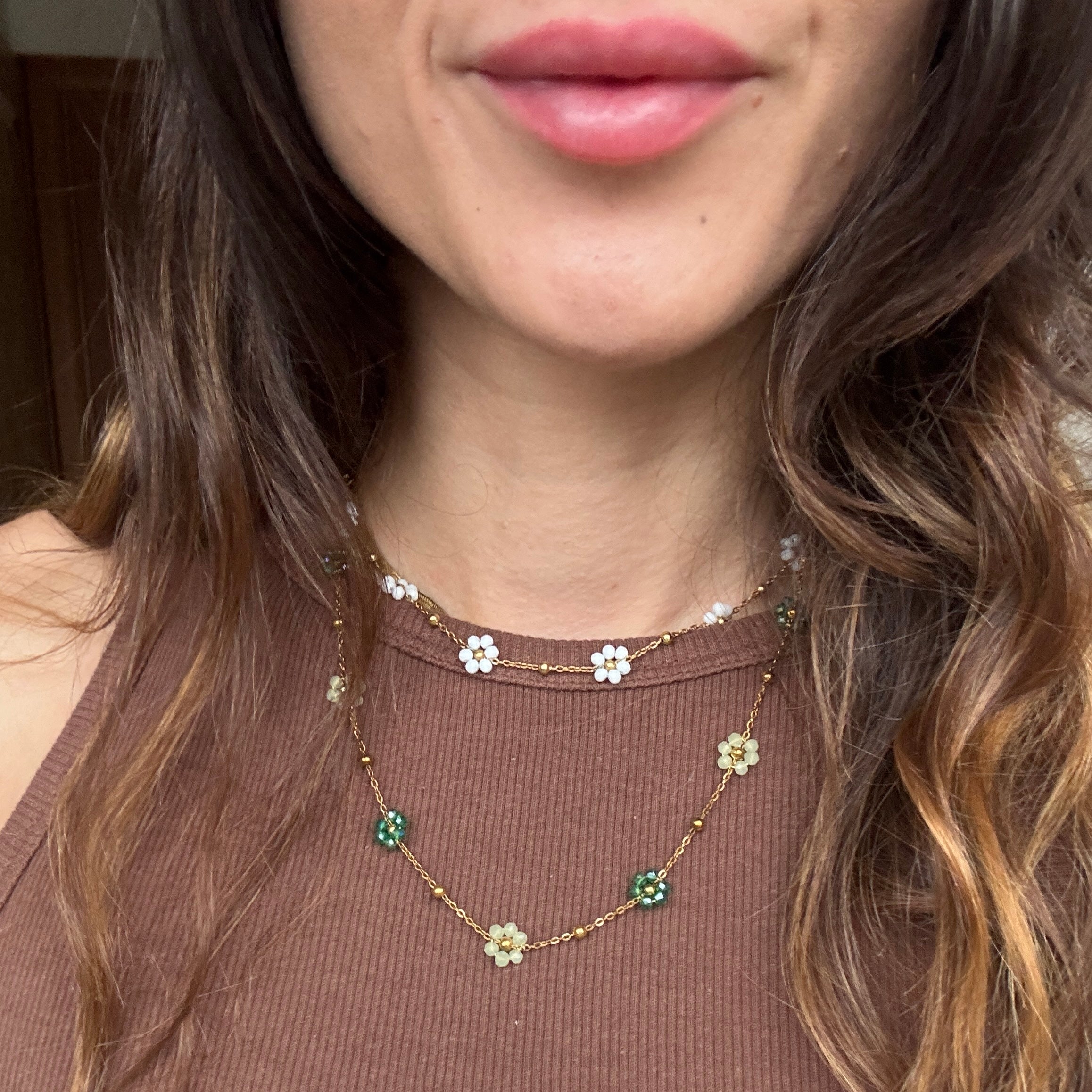 Collana Fiordaliso Verde