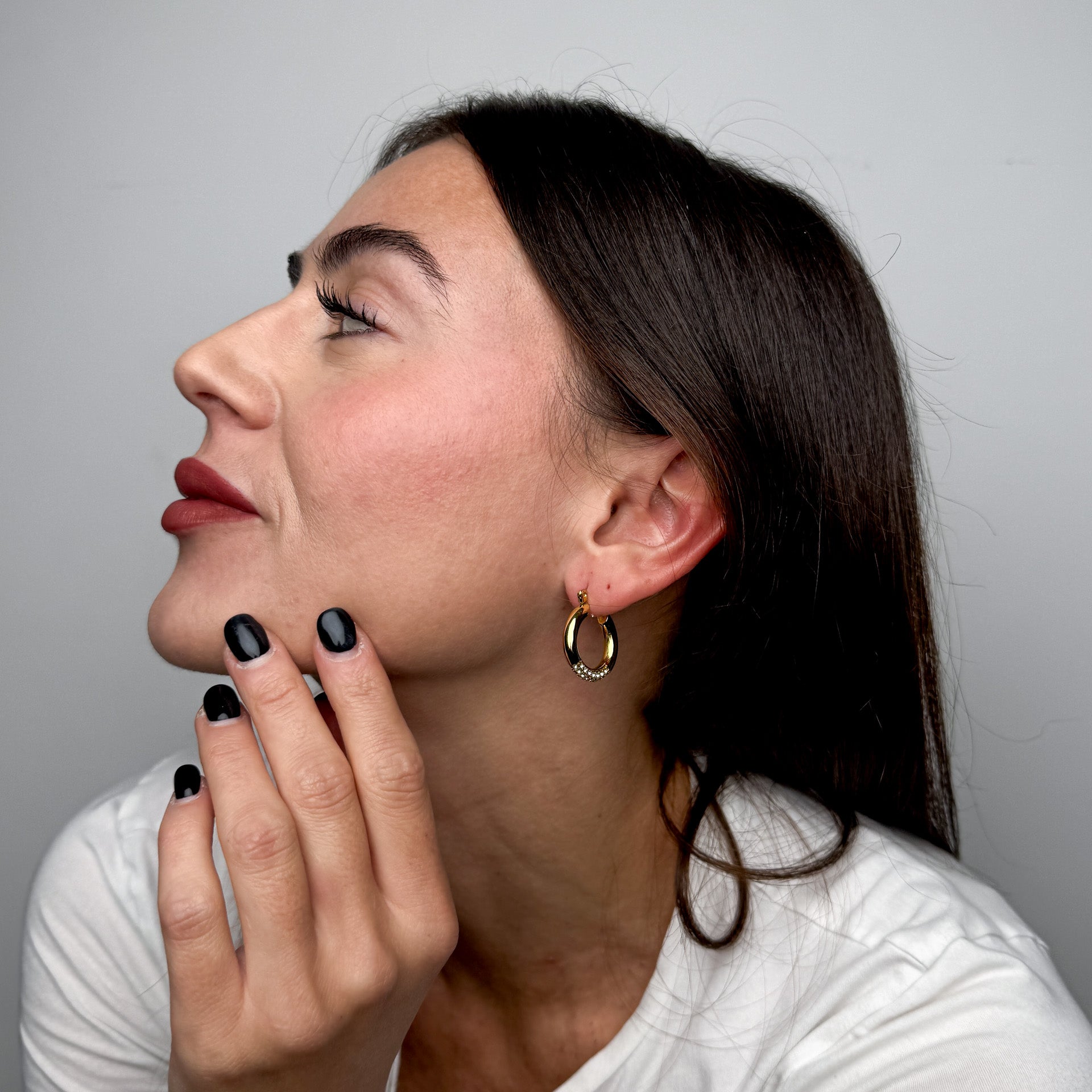 Zirconia Hoops Valery