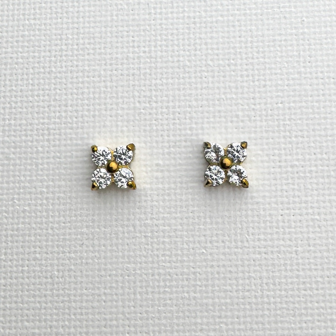 Orecchini Zirconia Flower